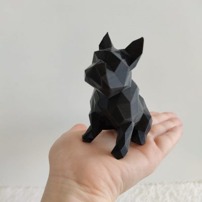 Bulldog decorativo impresso em 3d - PLA